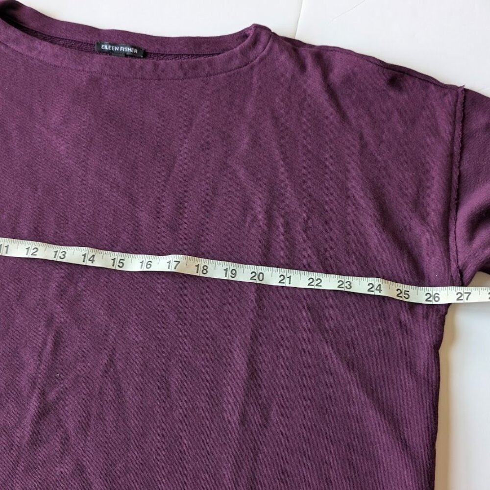 Eileen Fisher Lightweight 100% Organic Cotton Terry Box-Top Sz:XL NWT - Picture 11 of 14